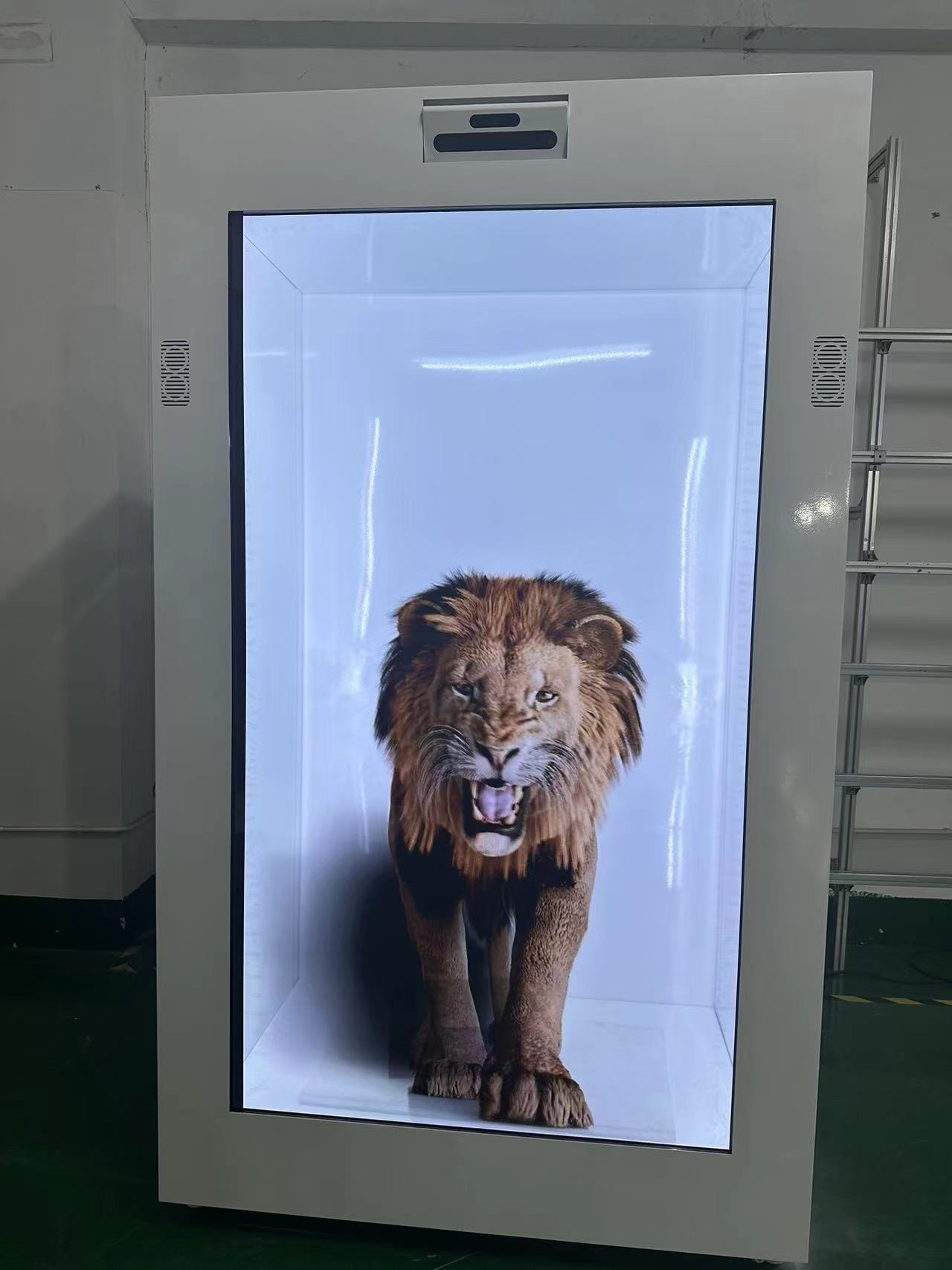 Nueva cabina LCD transparente enorme personalizada