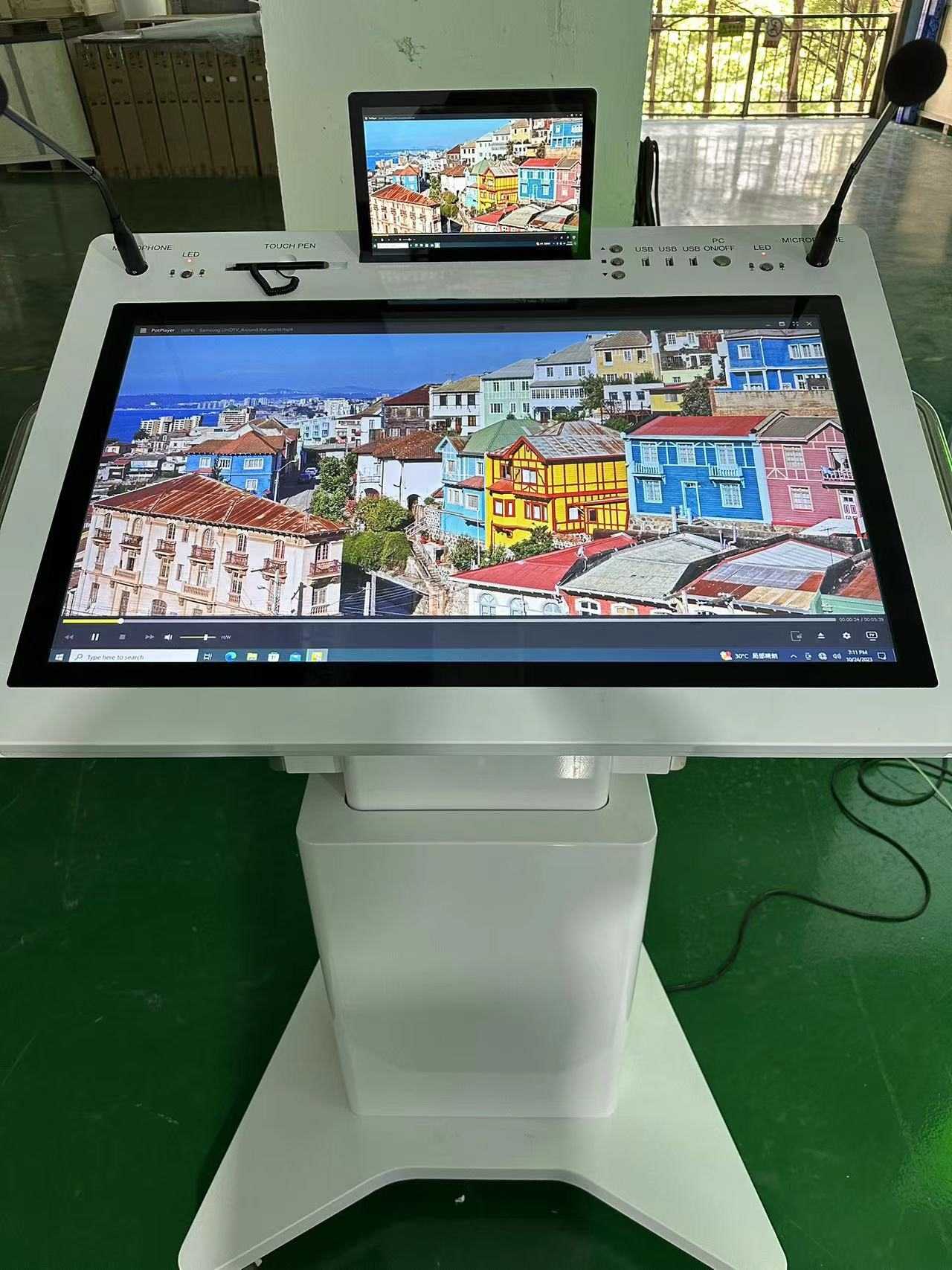 32 '' podio de pantalla doble inteligente LCD LCD LECTERN