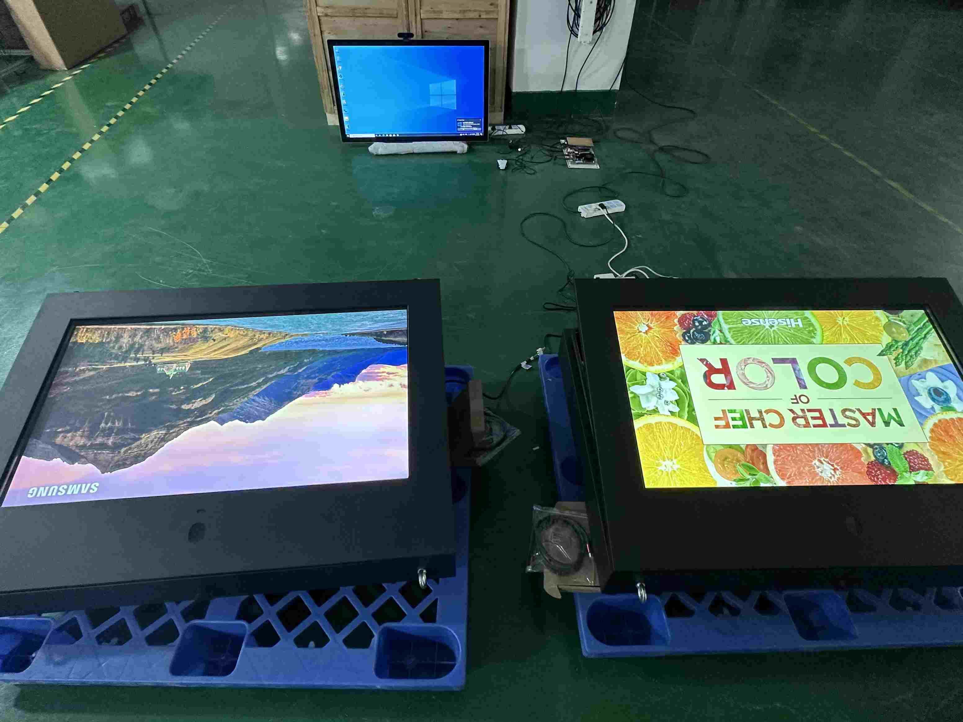 Monitor de quiosco de 2500nits montado en la pared al aire libre 43