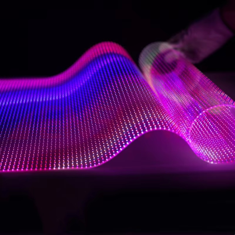 Slim Flexible Soft Película Soft Display Transparent LED